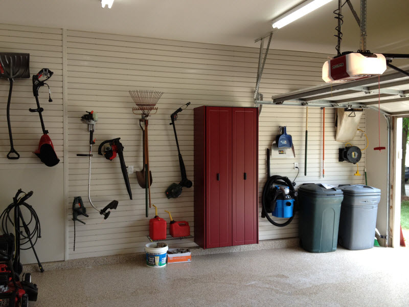 Menomonee Falls - Slatwall and a Garage Storage Cabinet