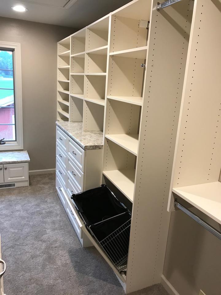 Racine White Walk In Closet Organizer