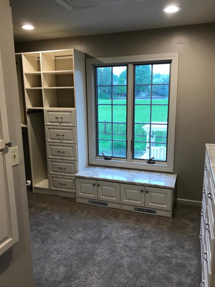 White Walk In Closet - Kenosha